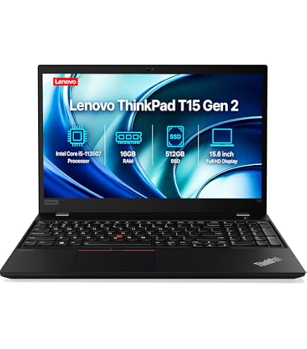 Amazon.com: Lenovo ThinkPad T15 Gen 2 Home & Business Laptop